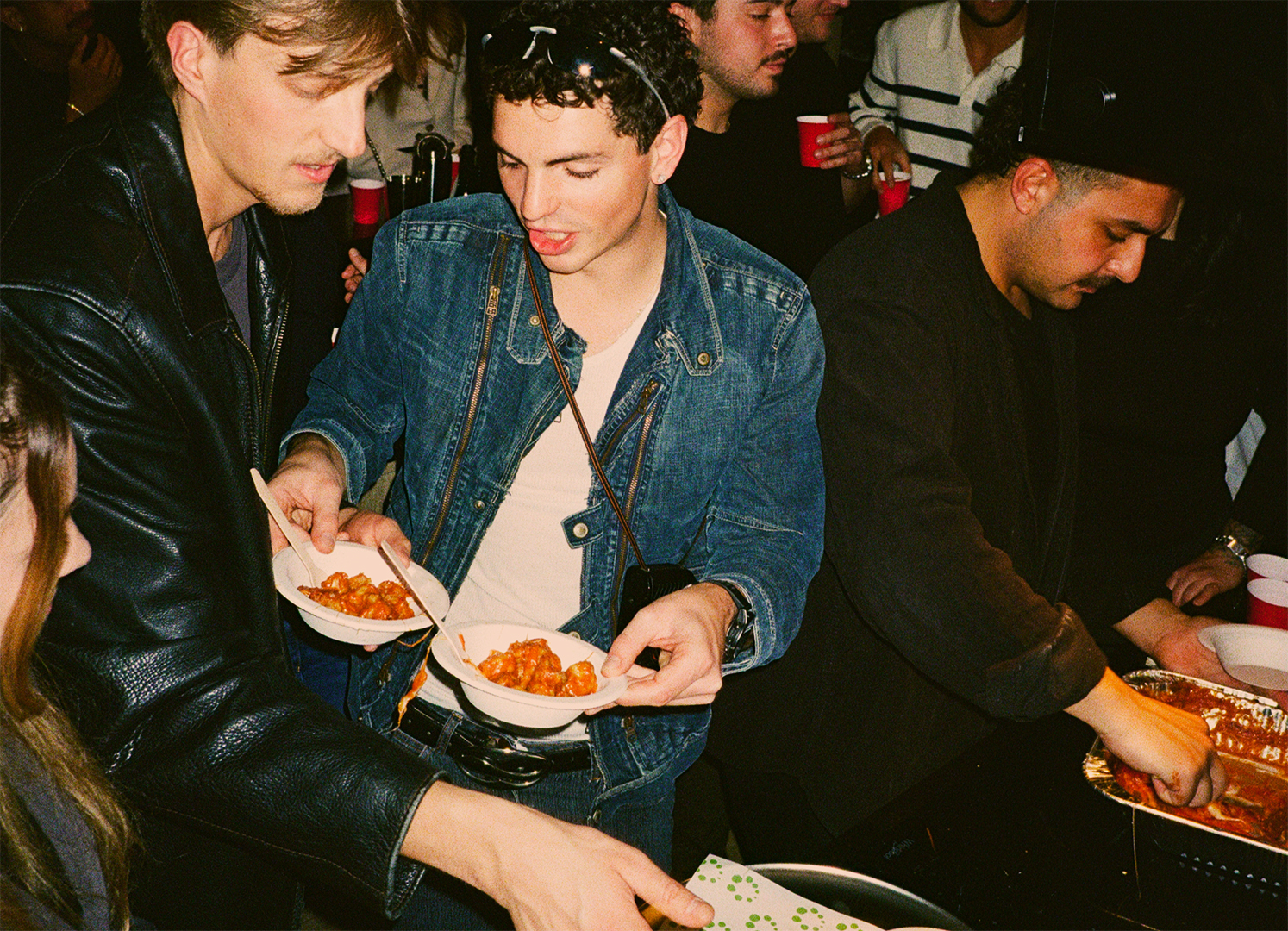 Dettaglio dell'atmosfera a un evento Eat Rosetta